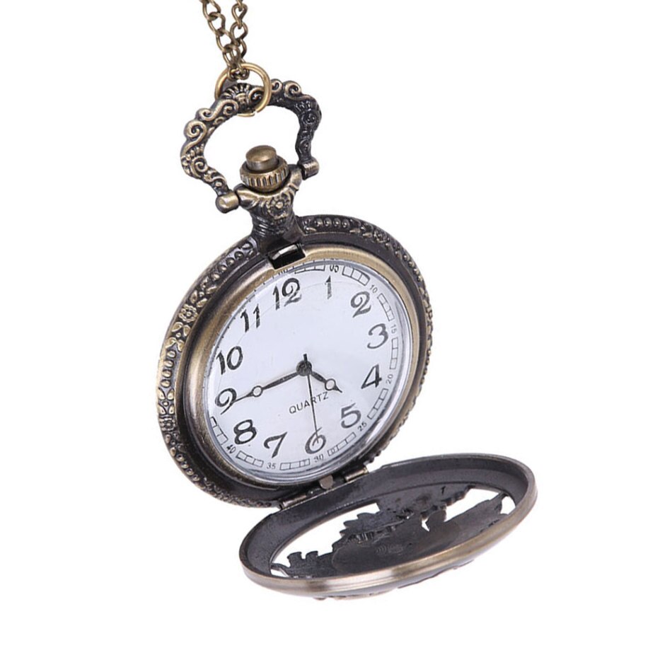 Chinese Antique Twelve Animals Pocket Watch Round Mirror Men Women Pig Animal Antique Pocket Watch Alloy Quartz Pocket Watch