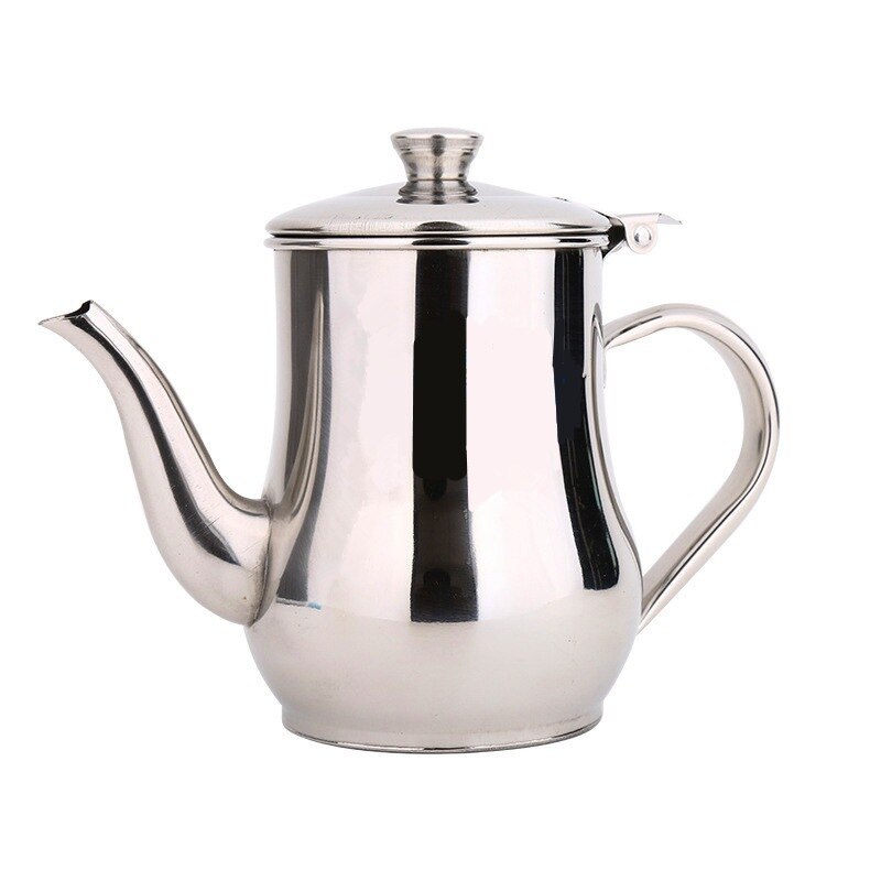 Recipiente de aceite de oliva 304 de acero inoxidable para el hogar, bote de aceite de salsa de soja, recipiente de condimentos a prueba de fugas, herramienta de almacenamiento para Cocina