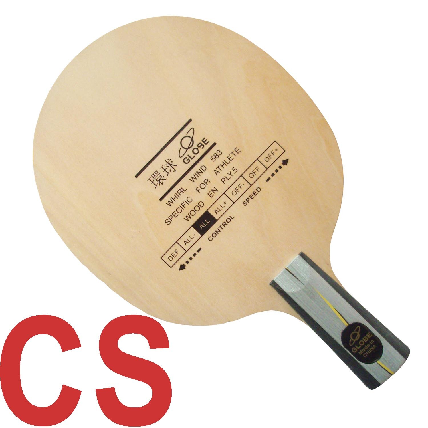 Globe whirl wind 583 speziell für athleten 5- sperrholz allround-tischtennisschläger: Cs