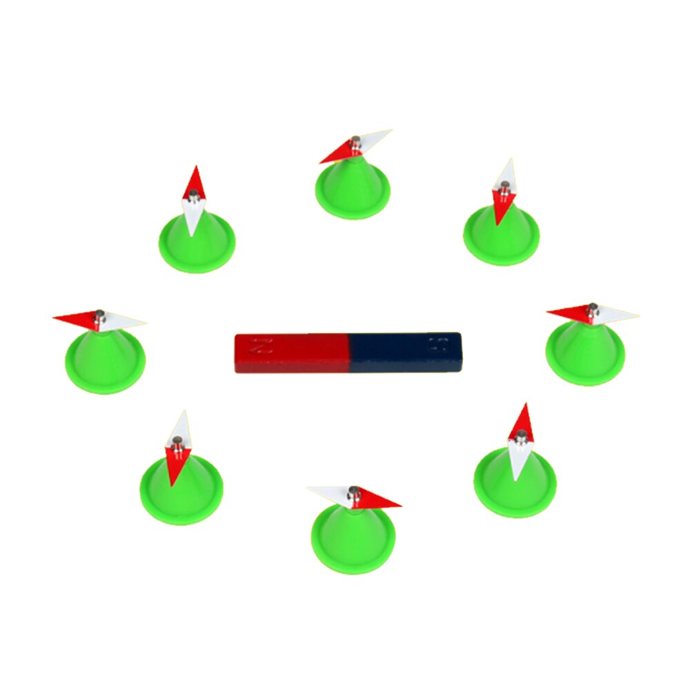 Magnetic field distribution experiment Physics teaching experiment Magnetic induction line magnetic field Teaching demonstration