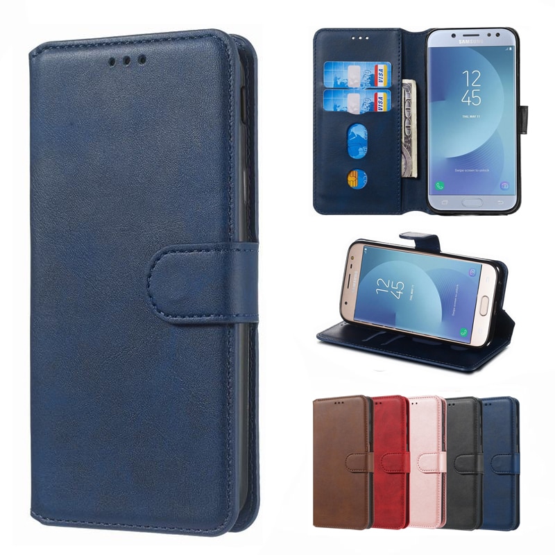 Funda magnética de lujo para Samsung Galaxy J7 Pro, funda con soporte para teléfono móvil Samsung Galaxy J7 Pro , cartera de cuero para Samsung Galaxy J730 7