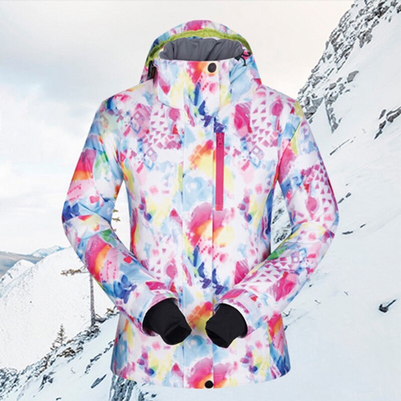 MUTUSNOW Ski Jacket Women Winter Waterproof Windproof Sportwear Female Winter Jacket Snowboarding Coat