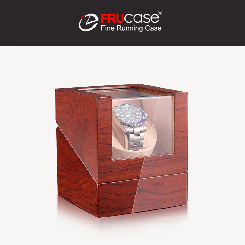 FRUCASE Mehrfarbiger Uhrenbeweger für Automatikuhren, Uhrenbox, USB-Kabel mit Batterieoption 1+0/2+0