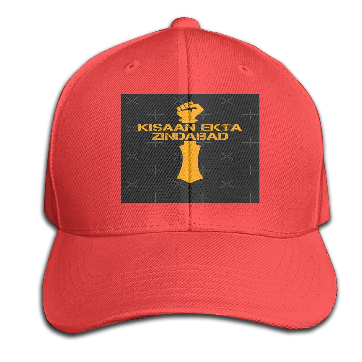 Kisaan Majdoor Ekta Zindabad I - Punjab Farmers Top Cap Humour Hat: Red