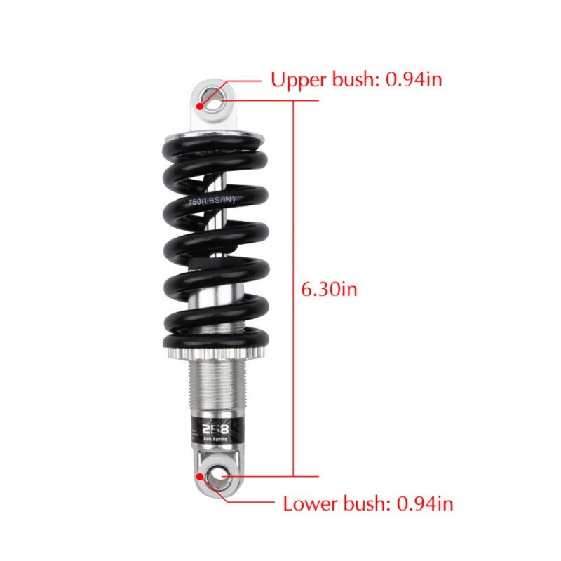 KS Rear Shock Absorber MTB Bike Spring Rear Biliary Downhill Shocks Rear Shock Absorber Mountain Bicycle Rear Shocks Bike Parts: KS258 160mm 750lbs