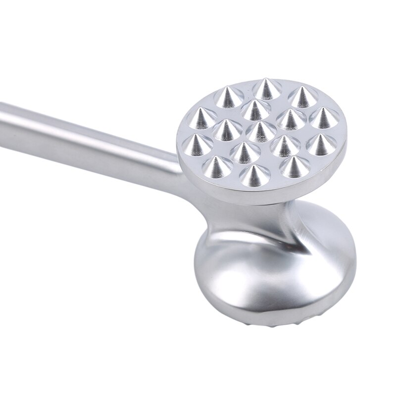 Martillo de acero inoxidable para limar carne, herramienta de cocina, doble cara, para carne, ternera, cerdo