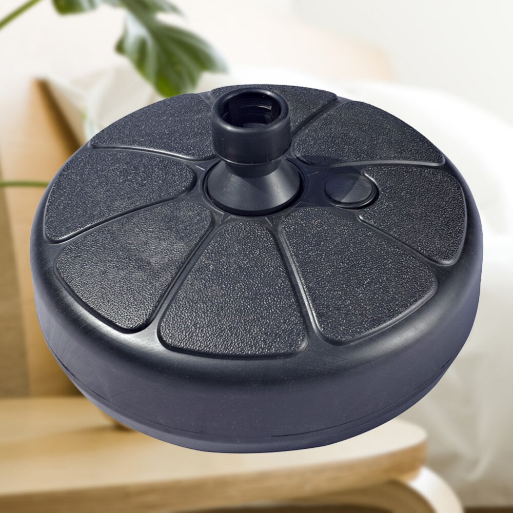 Plastic Parasol Umbrella Base Water Sand Fillable Beach Umbrella Stand for Outdoor Patio Yard Garden (Black)