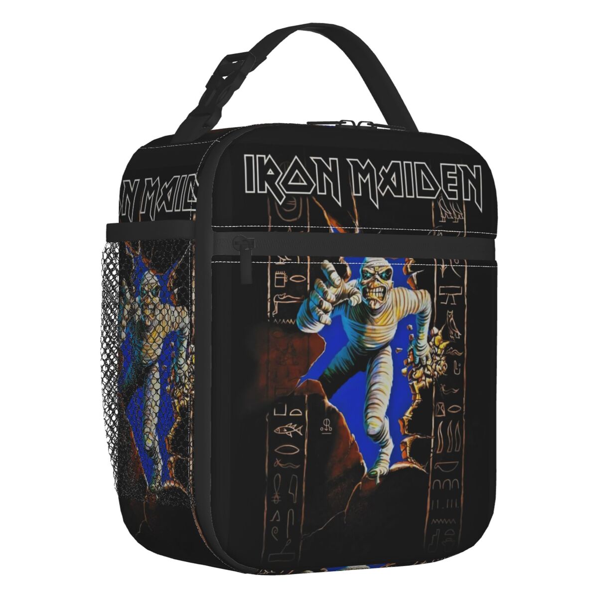 Custom Heavy Metal Lunch Bag Women Cooler Thermal Insulated Lunch Boxes for Children School: Dark Grey