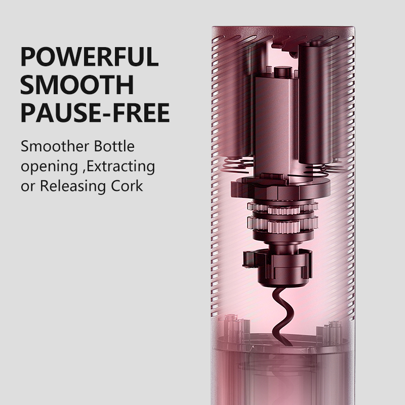 Elektrische wijnflesopener Opgeladen Automatisch Herbruikbaar mee te nemen Rode wijnopener Cadeau voor ober Vrouwen Thuis Keuken Feestbar