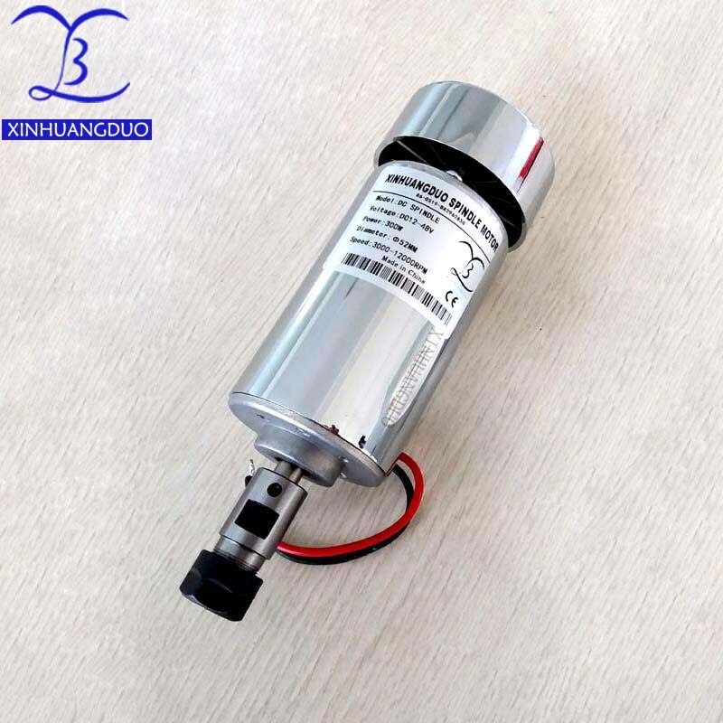 300W dc Spindle motor DC12-48V ER11 12000rpm 0.3kw spindle cnc router spindle motor cnc spindle motor