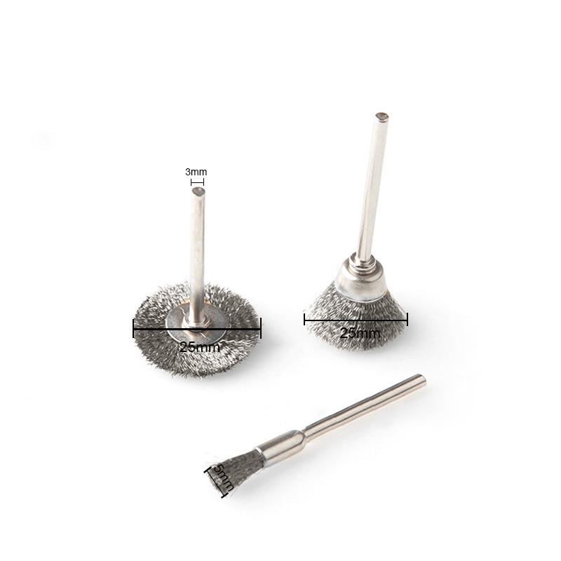 45/20 Uds cepillo de latón alambre de acero ruedas cepillos taladro pulido rotativo de herramientas Dremel herramientas rotativas de Metal de cepillo