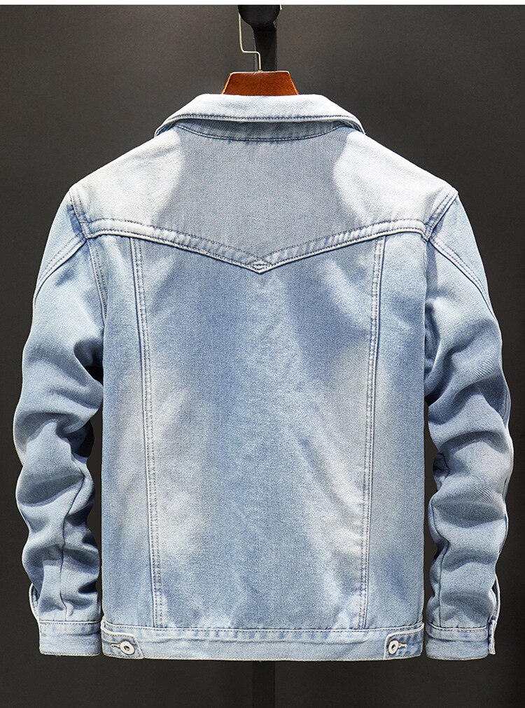 Herrjacka mensjean jackor varm fleece jeansjacka vinteryttring manlig cowboy topprock plus storlek 5xl