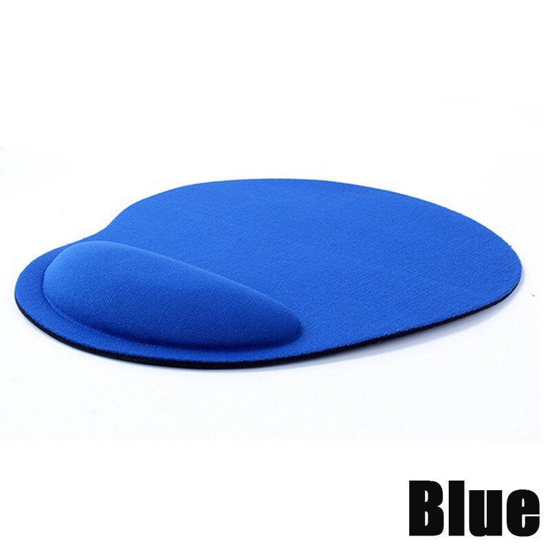 Mouse Pad Wrist Protect Optical Trackball PC Thicken Mouse Pad Soft Comfort Mouse Pad Mat Mice: Blue