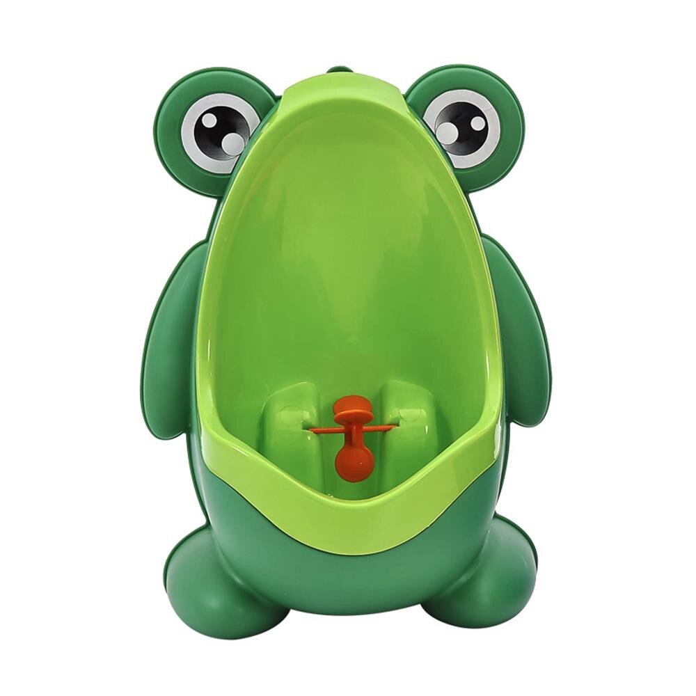 38#  gutt urinal treningsapparat baby frosk baby toalett urinering dyremodus baby toalett potte treningssete toalett låve urinal: Grønn