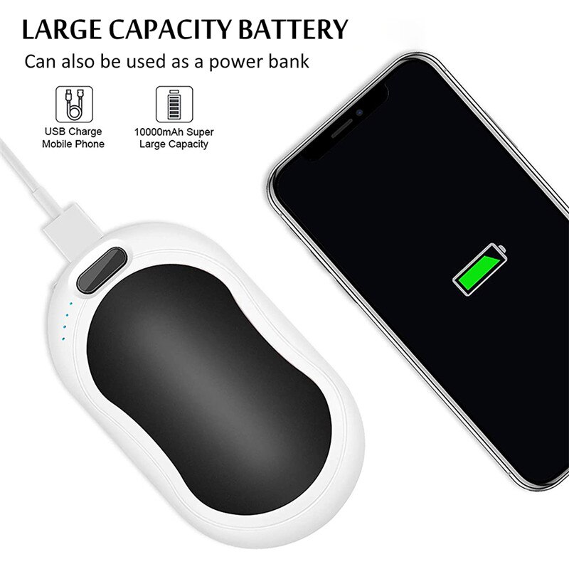 3 livello caldo 10000mAh 4 in 1 scaldamani elettrico ricaricabile USB riscaldamento a doppio lato mini 5V tasca a lunga durata potenza Banca Warme