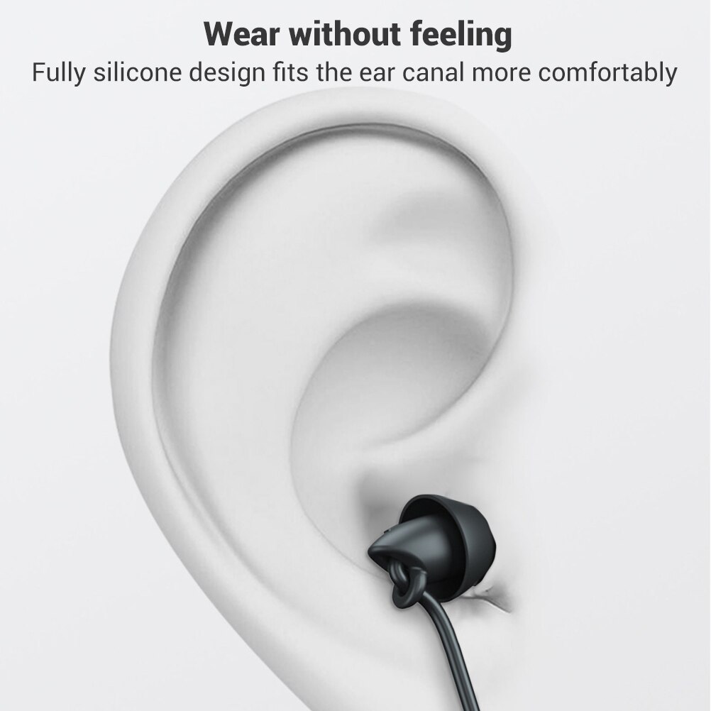 Schlaf-ohrhörer, kabelgebundene kopfhörer mit mikrofon, bassklang, 3.5mm in-ear-ohrhörer, leichtes headset mit geräuschunterdrückung