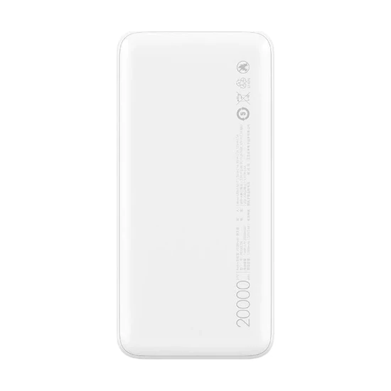 Xiaomi Redmi 20000 Mah Portable Fast Charger USB-C - 18W 2 Output Powerbank Portable Charger Fast charger Portable White