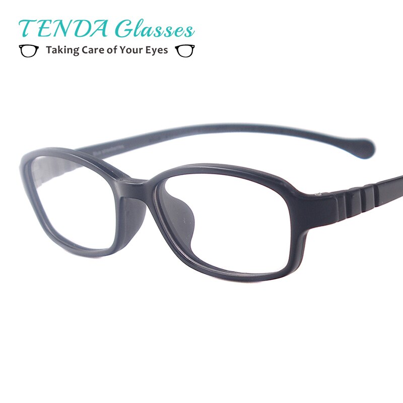 Montura de goma ovalada colorida para niños, gafas ligeras para prescripción de lentes para Miopía