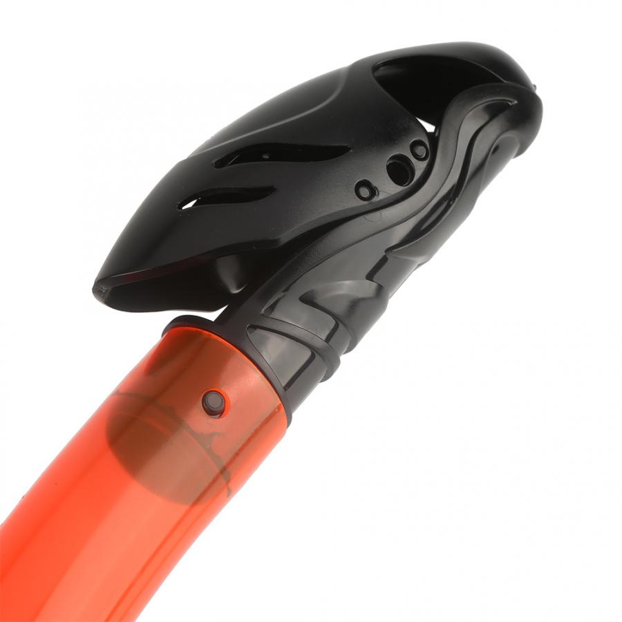swimming diving equipment Snorkels Full Dry Snorkel with Silicone Mouthpiece and Purge Valve For Diving (orange)