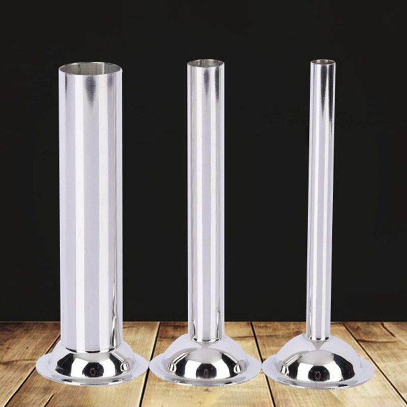 3pcs/set Food Grade Stainless Steel Manual Sausage Stuffer Stuffing Filling Tube