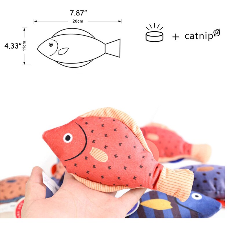 Juguete Floppy con forma de pez gato, juguete interactivo con forma de pez, amigo, gato, juguetes para gatos