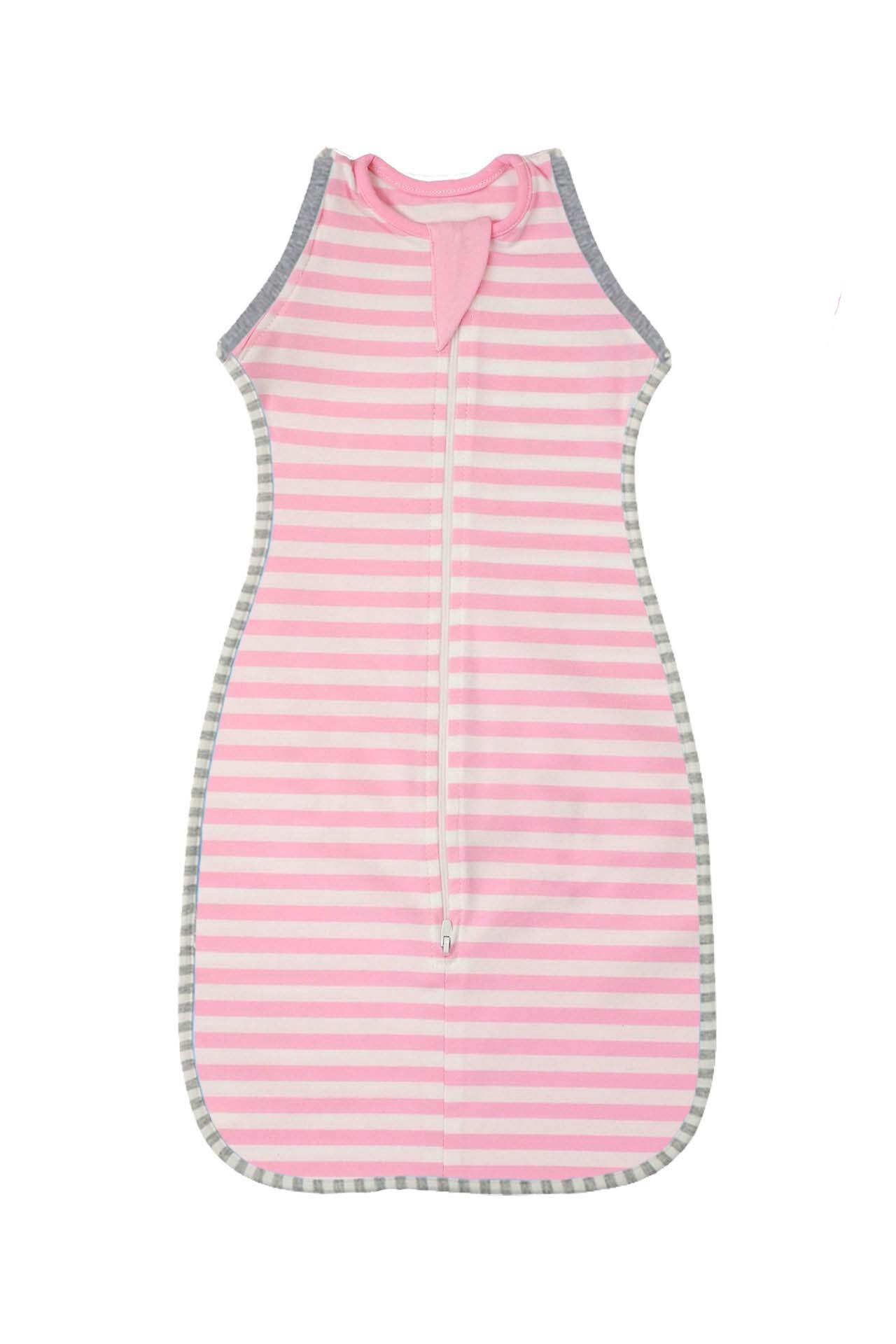 Muslin Baby Swaddle Wrap Boy Girl Velcro Swaddle Baby Blanket Cocoon Cloth Set Newborn Envelope Sleeping Bedding Bag SleepSack: pink / M (3-6M)