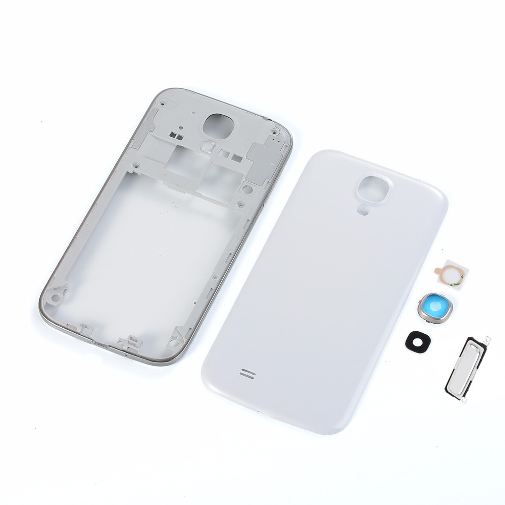 Original For Samsung Galaxy S4 I9500 I337 i9505 i747 Housing Middle Frame Cover+Battery Back Cover+Camera Lens Cover+Home Button