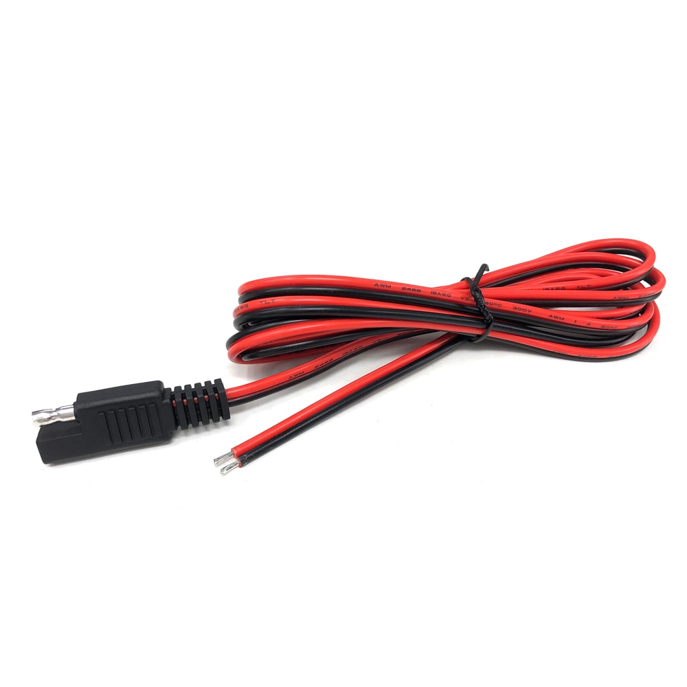 SAE wtyczka 200CM SAE moc przedłużacz samochodowy 18AWG robić szybkiego rozłączenia wtyczki robić motocykli samochodowych bateria słoneczna ładowarki