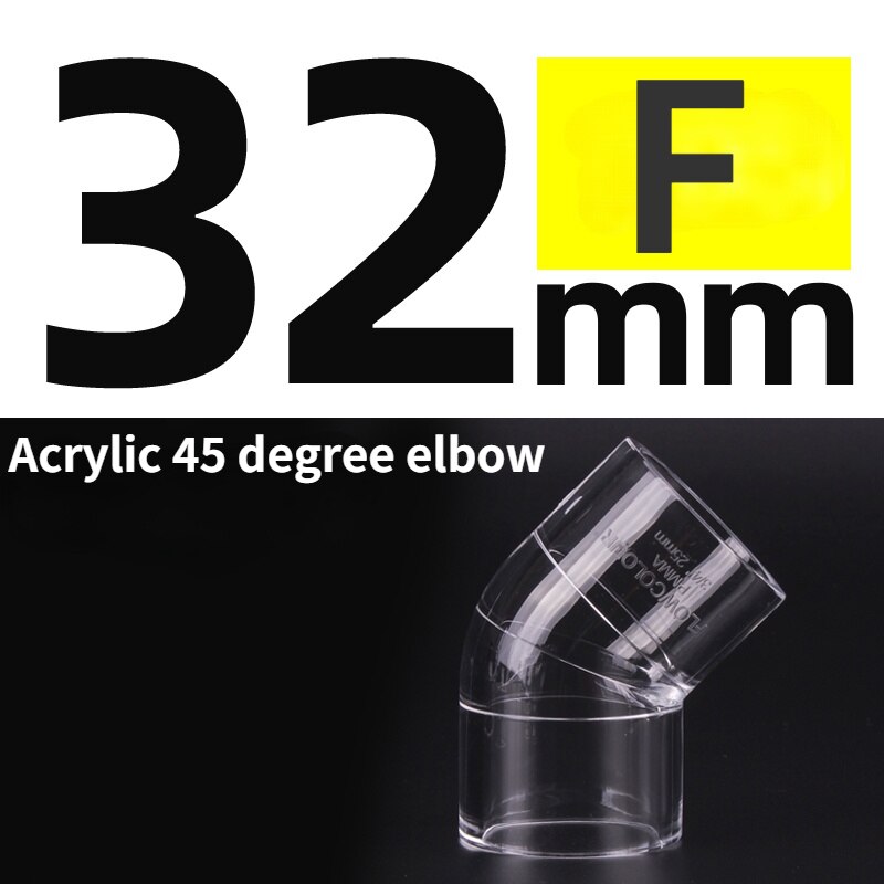Clear PVC Pipe Fitting pvc pipe tee 45 degree 90 degree fish tank pipe fitting Clear PVC Fittings: F