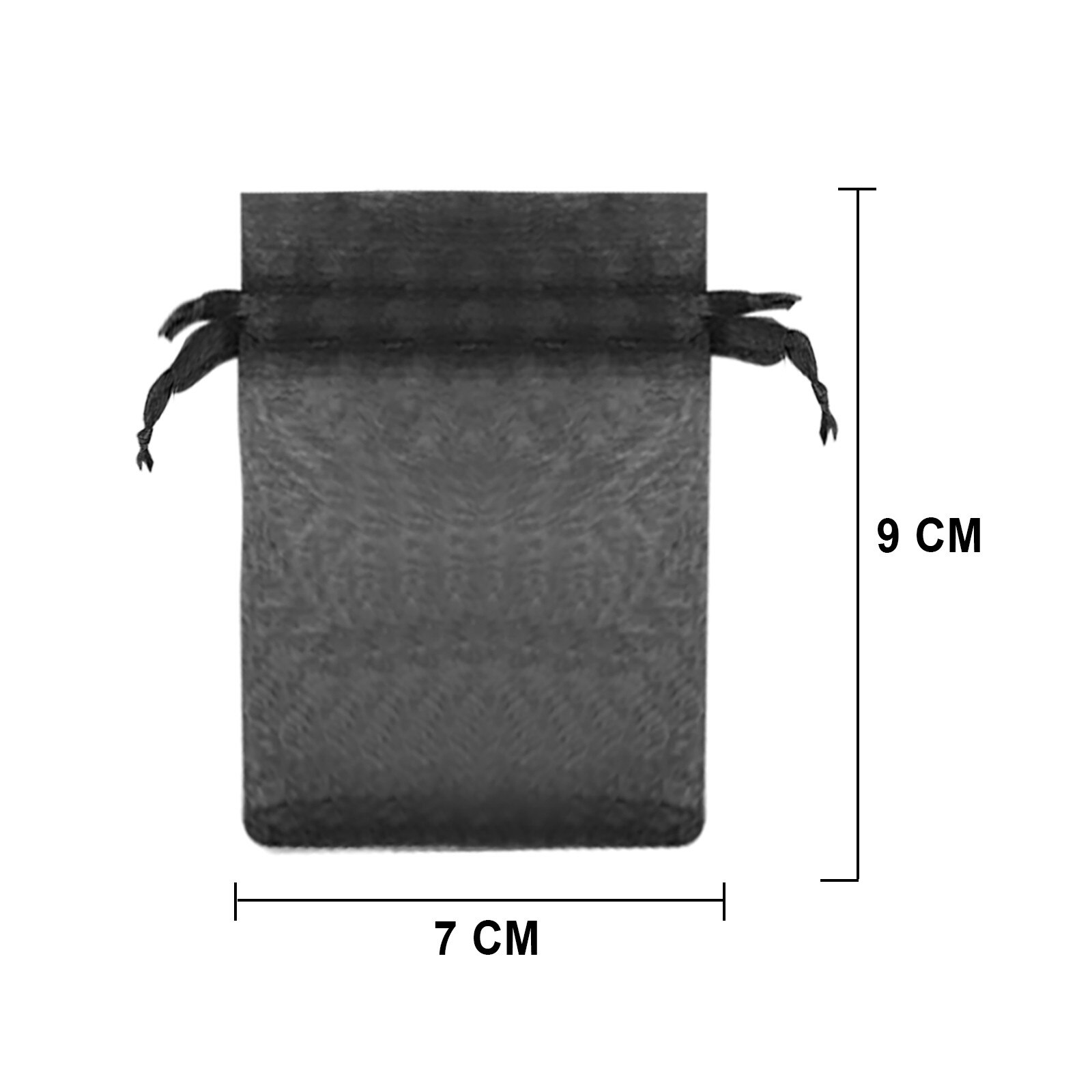 100 Pcs Sachets Pochettes Cadeau En Organza Avec Rubans Pour Bijoux 7x9cm Jewelry Pouches Organza Bag Packaging Display #30