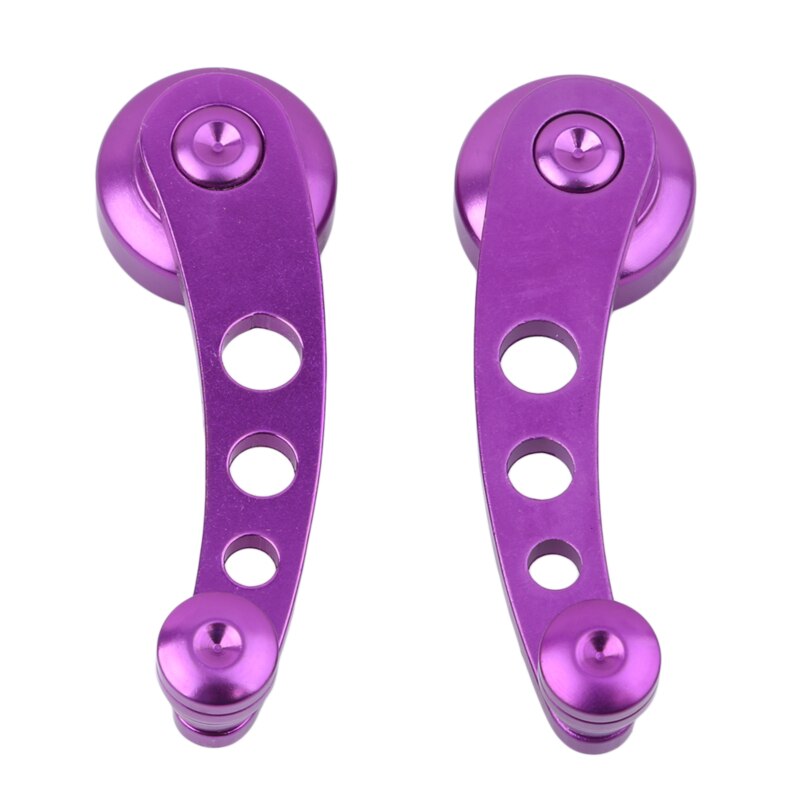 Aluminum Alloy Universal Car Window Handle Winder Riser Replacement Winder Crank Riser Kit Universal Fit: purple