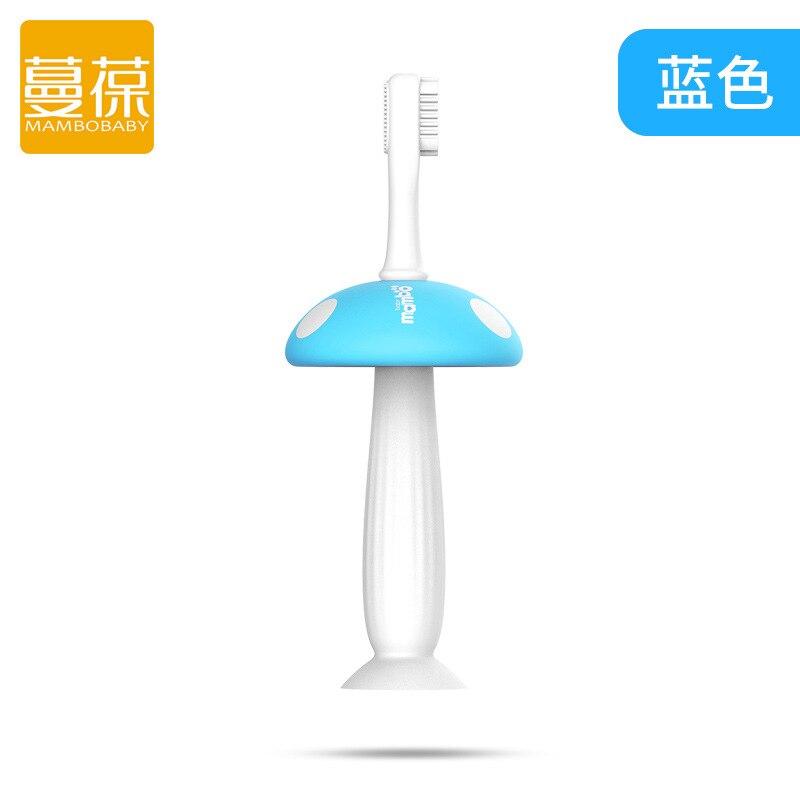 Baby Zahnbürste Karikatur Silikon Ausbildung Zahnbürste Baby Silikon Pinsel freundlicher Baby Zähne Pflege Bpa Frei Baby Beißringe: Blau