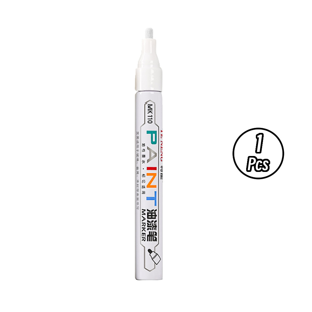 8 Kolorów Pisak robić Naprawy Rys Samochodowych Szybkoschnący Lakier robić Retuszu Wodoodporny znacznik robić Opon i Felg Pisaki robić Lakieru Samochodowego: BIAŁY