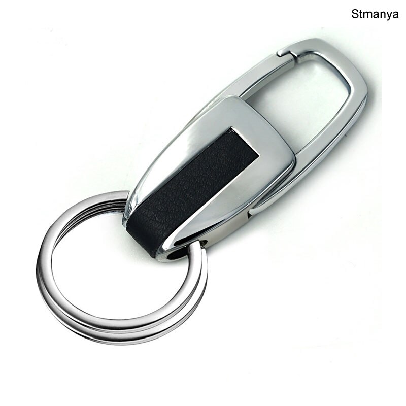 Mannen Zilveren Kleur Sleutelhanger Mode Dubbele Ring Aparte Uw Huis En Kantoor Sleutels Vrouwen Charme Auto Sleutelhanger beste Cadeau: Default Title