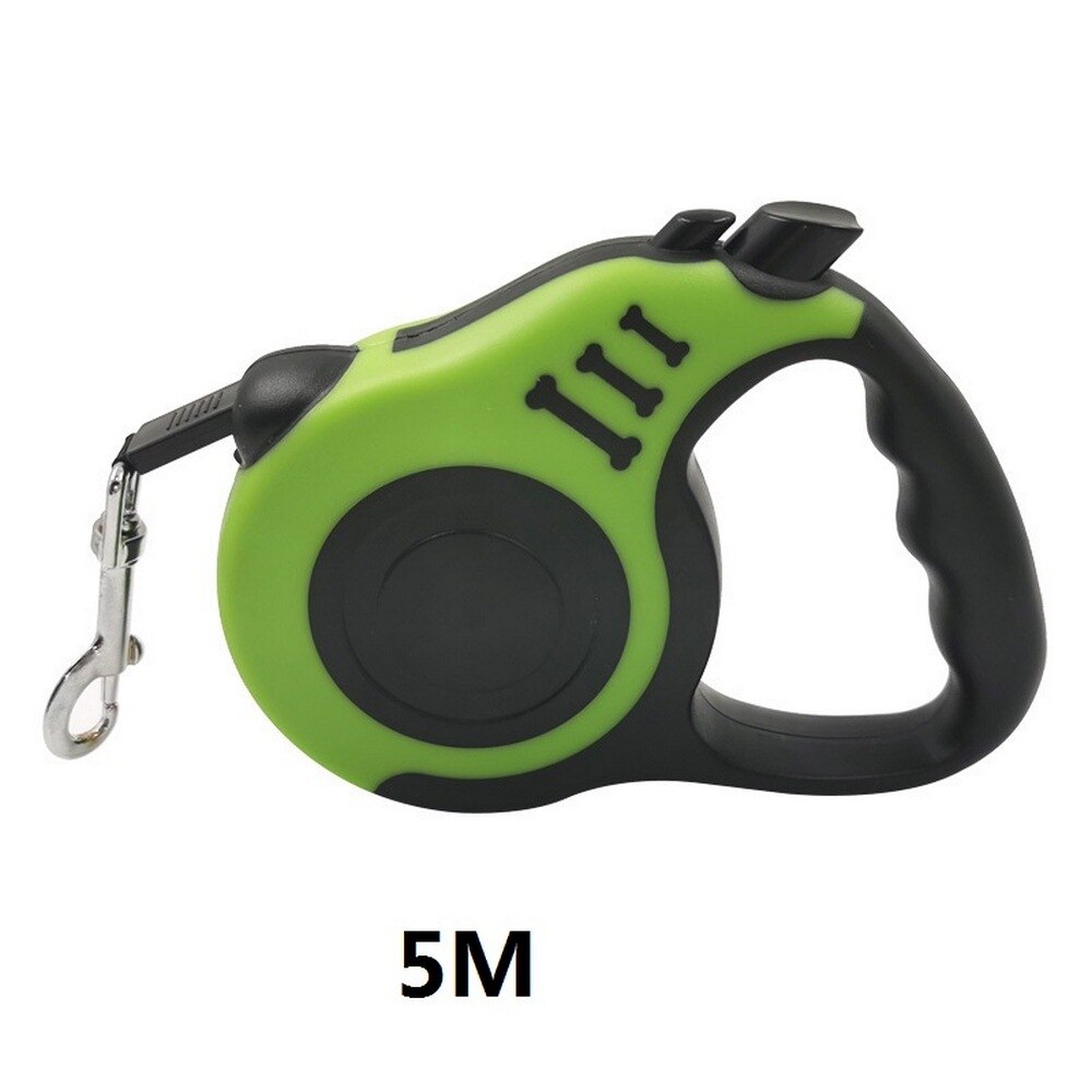 3 / 5 M Dog Walking Rope Retractable Extension Pet Traction Line Tape Soft Handle Automatic Telescopic Dog Rope Pet Walking Lead: Light Green / 5M