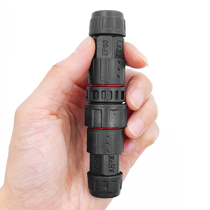 Waterproof M19 Male Female Connector IP68 2 3 4 5 Pin Screw Locking Cable Connectors 500V 20A 10.5mm Electrical Aviation Plug