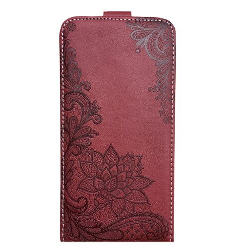 Cartoon Patroon Flip Leather Case Voor ASUS ZenFone Gaan ZB452KG ZB450KL ZB452 452 KG 452 Reliëf flip telefoon cover TPU case: lace winered