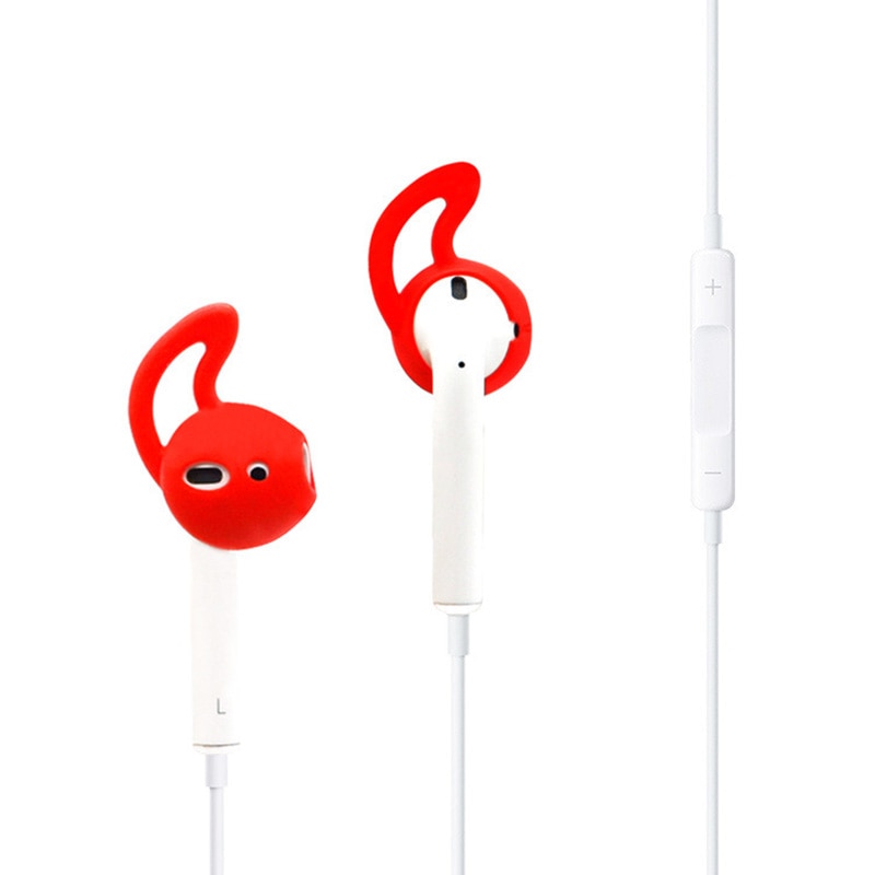1 para Air Pods słuchawki silikonowe etui przeciw zrzucaniu bezbolesne wkładki douszne nauszniki dla Apple Airpods akcesoria ochronne
