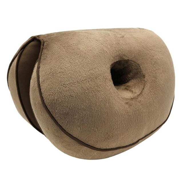 6 Kleur Dual Comfort Zitkussen Memory Foam Van Hip Lift Zitkussen Mooie Butt Latex Zitkussen Multifunctionele: Bruin