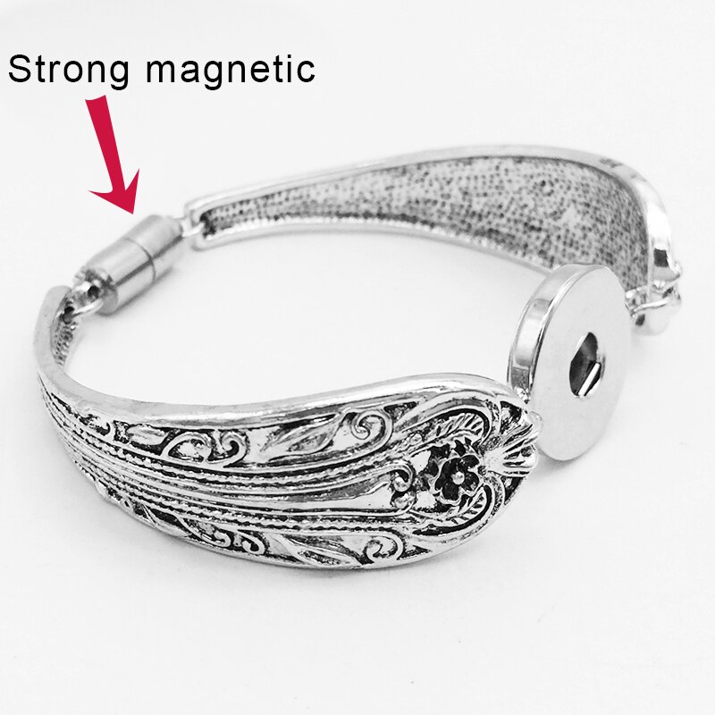 18mm metalen drukknoop armbandjes bobosgirl  nf1561: A