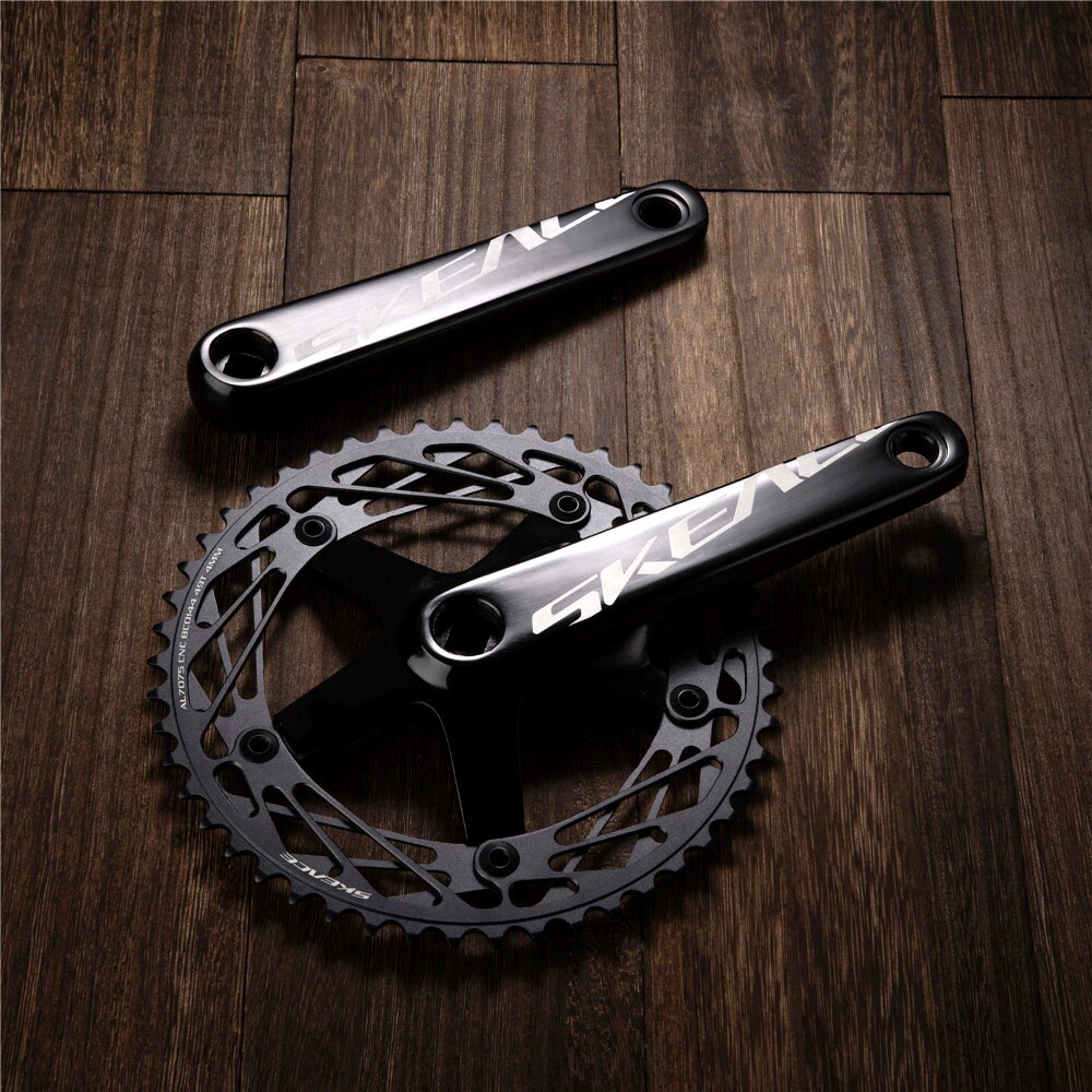 rask gir sykkel krank 49t kranksett spor rask krank fixie sykkel deler firkantet skrog 165mm bcd 144mm sykkel deler