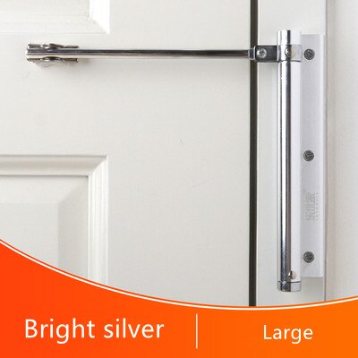 Automatische Deur Zelfsluitende Scharnier Mute Te Rebound Geen Slotting Ponsen Gratis Deurdranger Onzichtbare Punch-Gratis sluiting Thuis: Silver