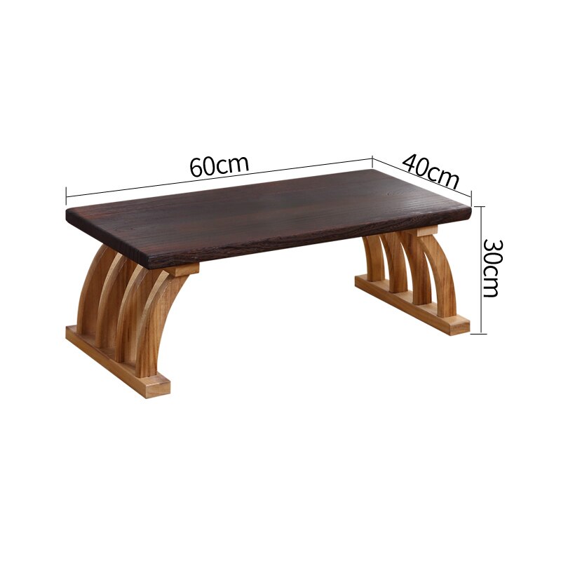 Chinese Lage Theetafel Houten 60X40X30 Cm Woonkamer Bijzettafel Voor Koffie Aziatische Antieke Vloer tatami Thee Tafel F6023