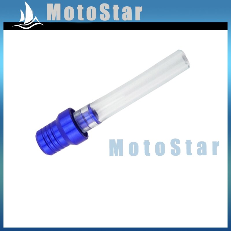 5x Blue Gas Fuel Tank Cover Cap Vent Valve Breather Hose Tube For Pit Dirt Motor Bike Motorcycle