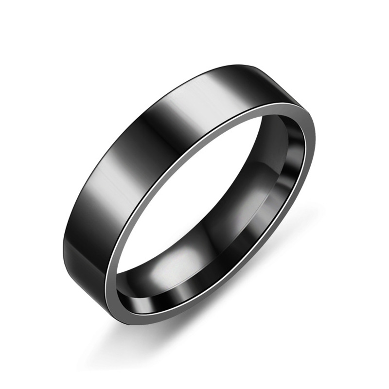 Nouveaux anneaux en acier inoxydable pour femmes, bijoux à la , bagues de Couple simples pour hommes, prix d'usine bon marché