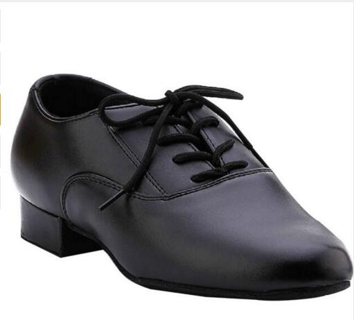 Scarpe Da Ballo Latino Uomo In Pelle - Tango, Salsa, Standard, Tacco 2.5 Cm - Foto 7