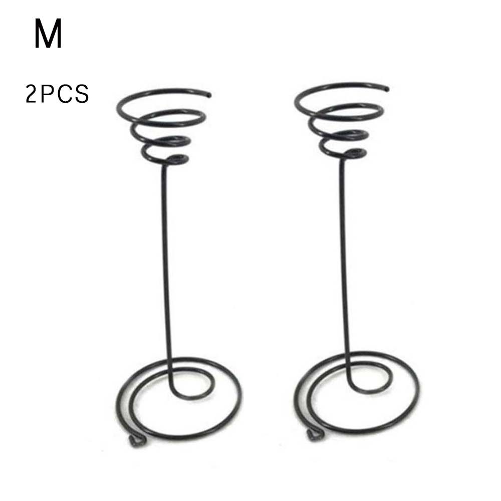 Metal Iron Holder Vase Display Rack Decor Container Garden Supplies Air Plant Pot Stand Plant Pot: M 2PCS