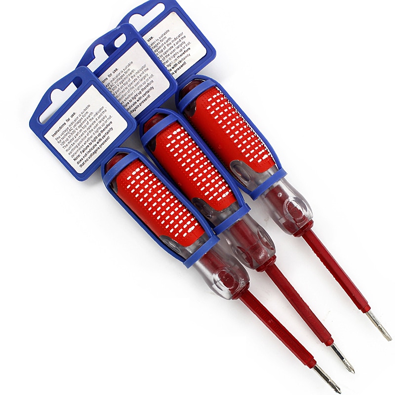 Multifunktions Schraubendreher Prüfung Bleistift Elektrische Prüfung Tester robust rot dauerhaft Isolierung Elektriker Heimat Prüfung Stift 100-500 V