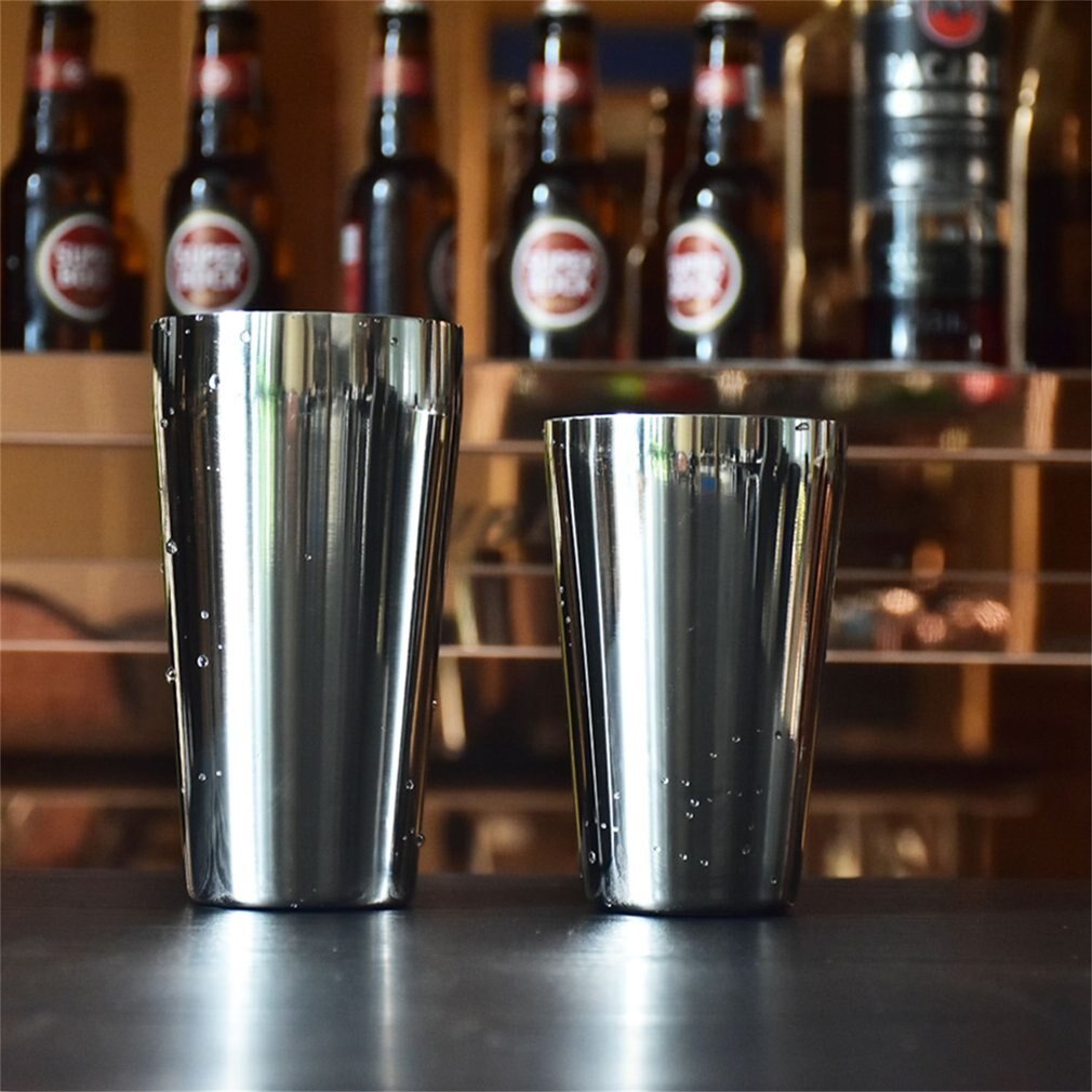 S75-9 600ML Stainless Steel Cocktail Shaker Set Boston Style Shaker Wine Mixer Drinking Tool for Bartender