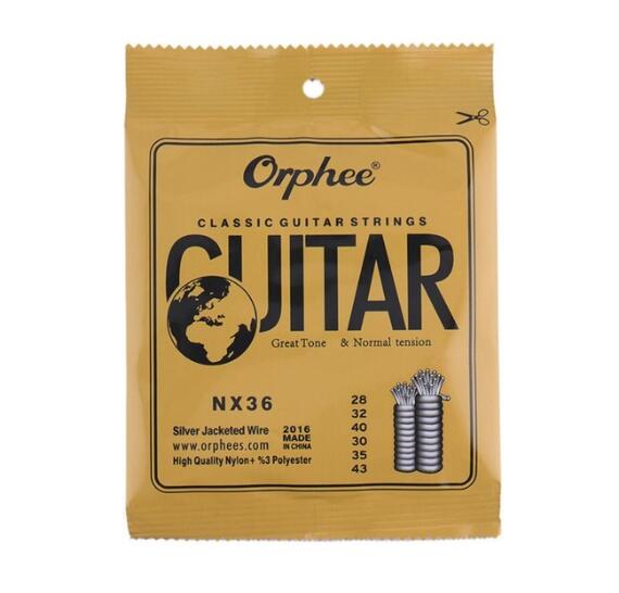 Corde Per Chitarra Classica Orphee NX35 - Set 10 Nylon Core Hard 0.71-1.14